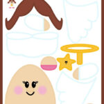 Free Printable Build A Paper Angel Template Christmas Papercraft   Free Printable Angel Templates