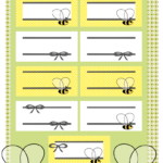 Free Printable Bumble Bee And Bow Tags – Ausdruckbare Biene   Free Printable Bee Name Tags