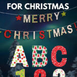 Free Printable Christmas Party Banner Letters & Numbers   Free Printable Christmas Banner Letters