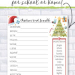 Free Printable Christmas Word Scramble Worksheet For Kids   Free Printable Holiday Word Games