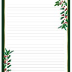 Free Printable Christmas Writing Paper Stationery   Free Printable Christmas Stationery Borders Free Printable Christmas Writing Paper Stationery   Free Printable Christmas Stationery Borders