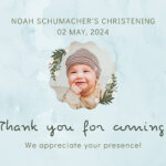 Free Printable, Customizable Baptism Card Templates | Canva   Free Printable Baptism Signs