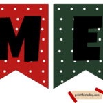 Free Printable Cute Merry Christmas Banner   Free Printable Christmas Banner Letters