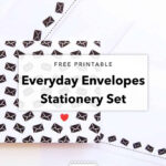 Free Printable Envelopes Stationery Set For Letter Writers   Free Printable Stationery Envelopes
