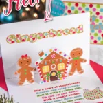 Free Printable Gingerbread Pop Up Christmas Card   Frugal Mom Eh!   Free Printable Pop Up Card Templates Christmas
