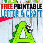 Free Printable Letter A Craft Template – Simple Mom Project   Free Printable Alphabet Letters For Crafts