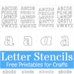 Free Printable Letter Stencils For Crafts   Free Printable 2 Inch Alphabet Letters