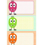 Free Printable Little Monster Tags And Identification Tags   Free Printable Monster Name Tags