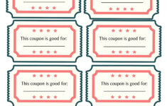 Free Printable Love Coupons Template (Instant Diy Gift) | Love - Free Printable Love Coupons Blank