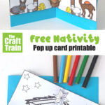 Free Printable Nativity Card   The Craft Train   Free Printable Nativity Stencils