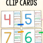 Free Printable Number Matching Clip Cards   Free Printable Clip Cards
