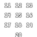 Free Printable Numbers Templates   Freebie Finding Mom   Free Printable Bubble Numbers 1 20