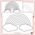Free Printable Rainbow Template For Craft In Kindergarten   Free Printable Rainbow Stencils