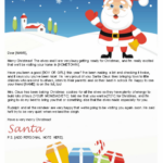 Free Printable Santa Letters | Christmas Letter Template   Free Printable And Editable Letters From Santa