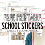 Free Printable School Label Stickers – Cute Designs   Cute   Free Printable Stationery Labels