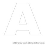 Free Printable Stencil Letters   Stencil Letters Org   Free Printable 2 Inch Alphabet Letters