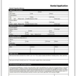 Free Rental Application Form | Tenant Background Check   Free Printable Application For Rental Property