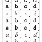 Funky Fonts Letter Sorting Activity With Free Printable {101 Ways   Printable Letters In Different Fonts
