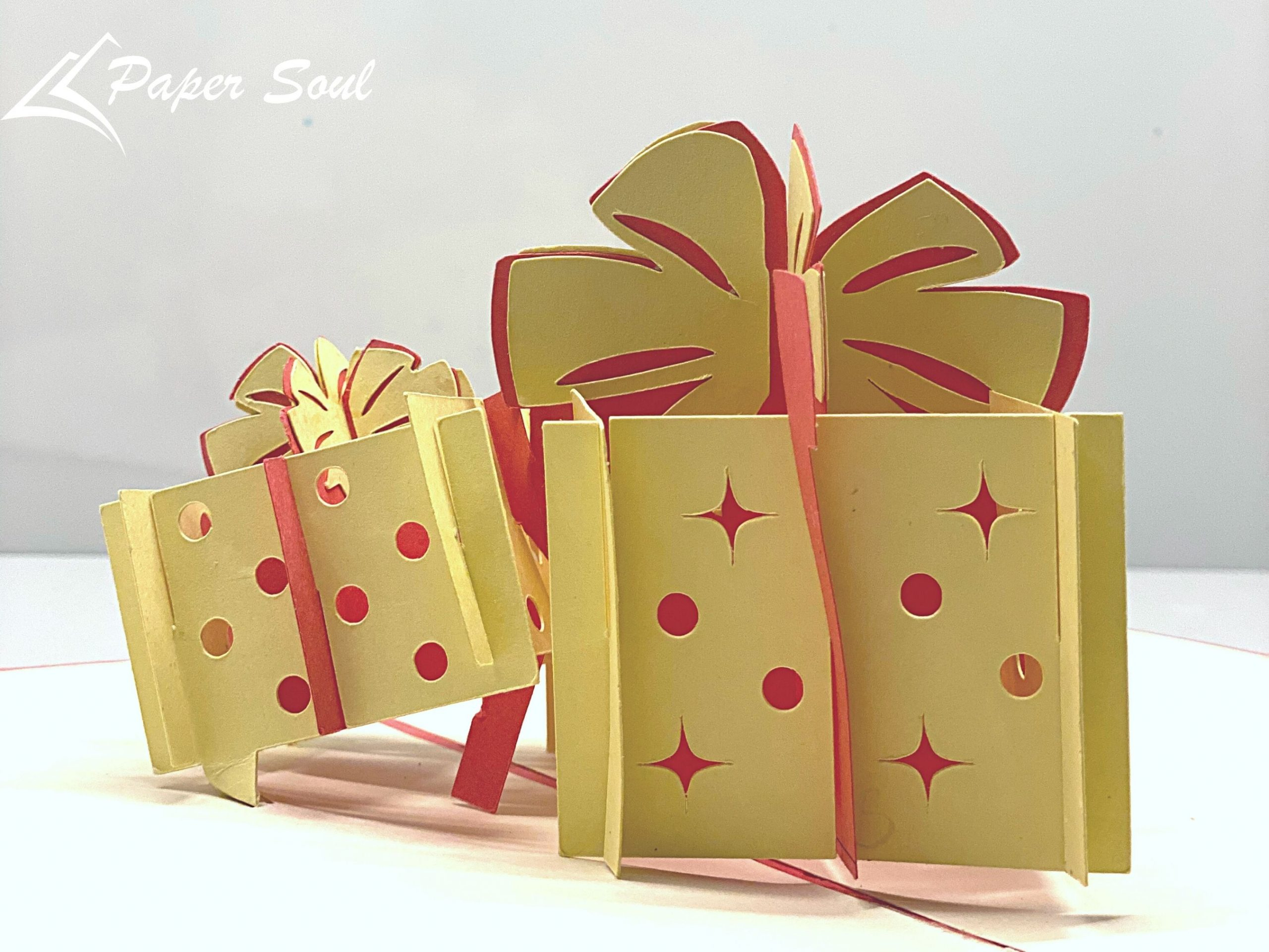 Gift Box Pop-Up Card Template | Pop-Up Card Templates Free - Pop Up Templates Free