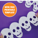 How To Make A Skull Paper Chain   Pjs And Paint   Free Printable Paper Skull