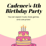 Kid Birthday Poster Template In Psd, Illustrator, Word, Publisher   Make Birthday Posters Online Free Printable