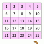 Kindergarten Math Printables   Free Printable Numbers 1 25