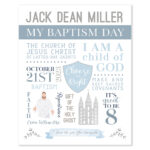Lds Baptism Printable   Lds Baptism Gift   Boys Baptism Keepsake   Free Printable Baptism Signs