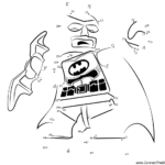 Lego Batman Dot To Dot Printable Worksheet   Connect The Dots   Free Printable Dot To Dot Superhero