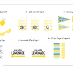 Lemonade Stand Printable Bundle   Free Printable Lemonade Signs