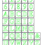 Letter And Number Stencil Set A Z & 0 9 Times New Roman Alphabet Templates   Printable Stencils A Z