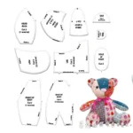 Memory Bear Template Ruler Set(10 Pcs) Easy Beginner Teddy   Teddy Bear Patterns Free Printable