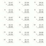 Money Addition Worksheet Collection 4Th Grade   Free Printable Adding Money Worksheets