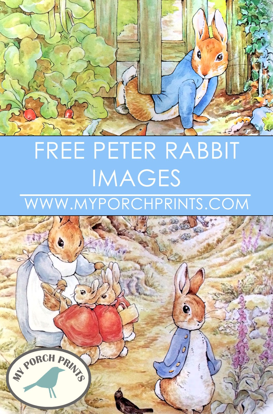 My Porch Prints: Freebie Friday - Peter Rabbit Images - Free Printable Peter Rabbit Images