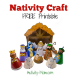 Nativity Craft For Kids (Free Printable)   The Activity Mom   Free Printable Nativity Stencils