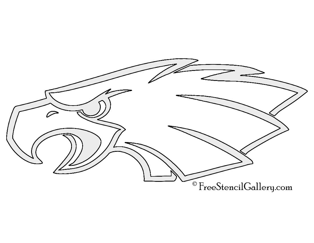 Nfl Philadelphia Eagles Stencil | Free Stencil Gallery - Free Printable Eagle Stencils