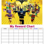 Personalised Childrens A4 Reward Behaviour Chart Lego Batman And Stickers  !(1)   Free Printable Batman Reward Chart