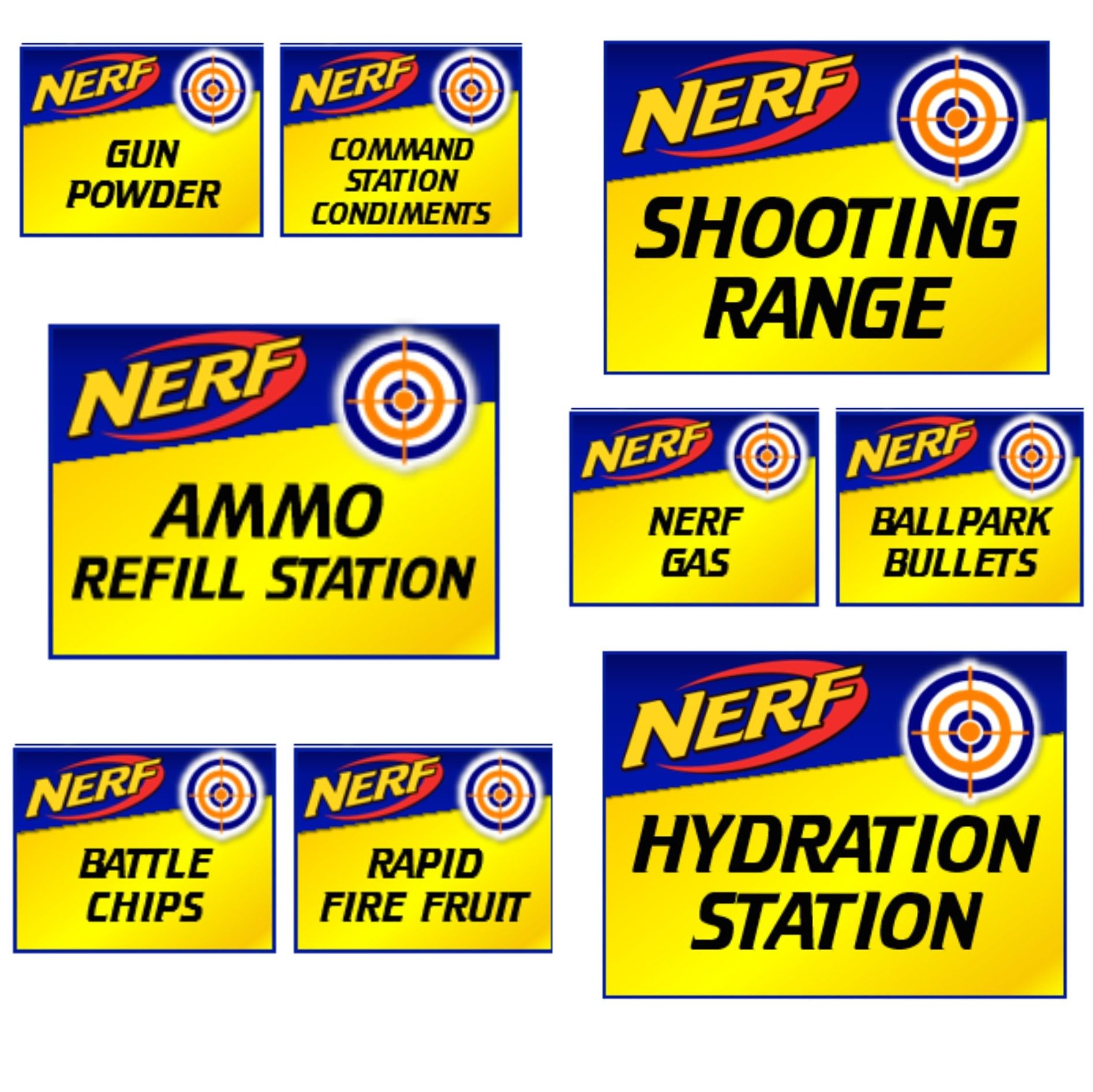 Pin On Kiddokreationsbysam - Free Printable Nerf Signs