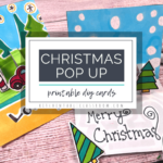 Pop Up Printable Christmas Card   The Kitchen Table Classroom   Free Printable Pop Up Card Templates Christmas