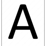 Printable A4 Size Uppercase Letters A Worksheet | Free Printable   Free Printable A4 Letters Of The Alphabet