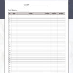 Printable Accounting Ledger Money Tracker And General Ledger   Free Printable Accounting Paper