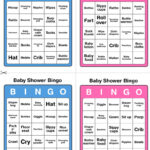 Printable Baby Shower Bingo – 50 Cards (Pink And Blue)   Free Printable Baby Shower Bingo 50 Cards