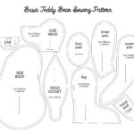 Printable Basic Teddy Bear Sewing Pattern | Teddy Bear Sewing   Free Printable Teddy Bear Sewing Patterns