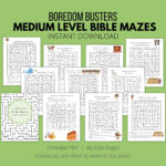 Printable Bible Mazes   Kids Activity Book Bundle   Classful   Free Printable Bible Mazes