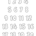 Printable Bubble Numbers   32 Free Printables | Printabulls   Free Printable Bubble Numbers 1 20