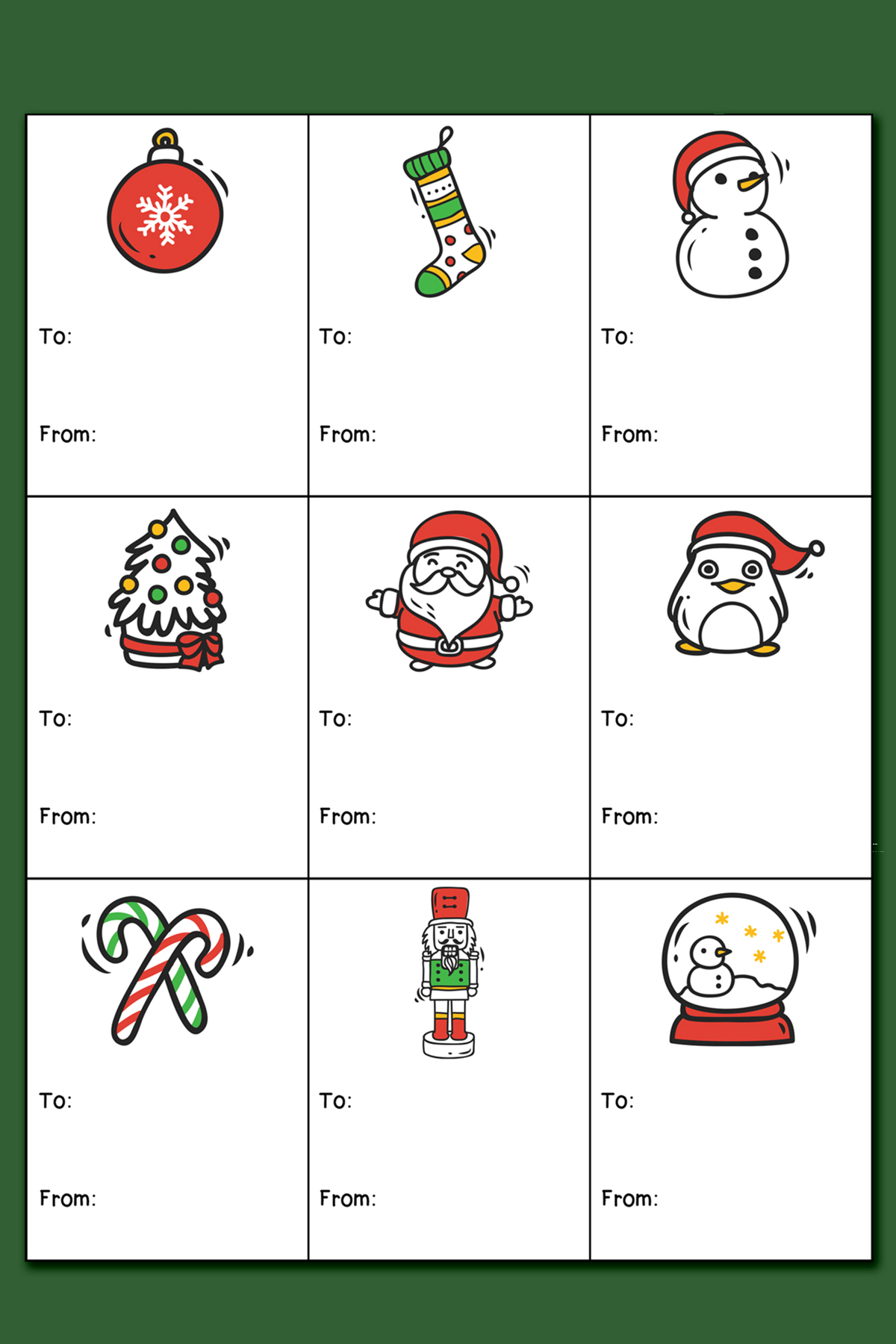 Printable Christmas Labels For Gifts - Free Printable Christmas Labels Word