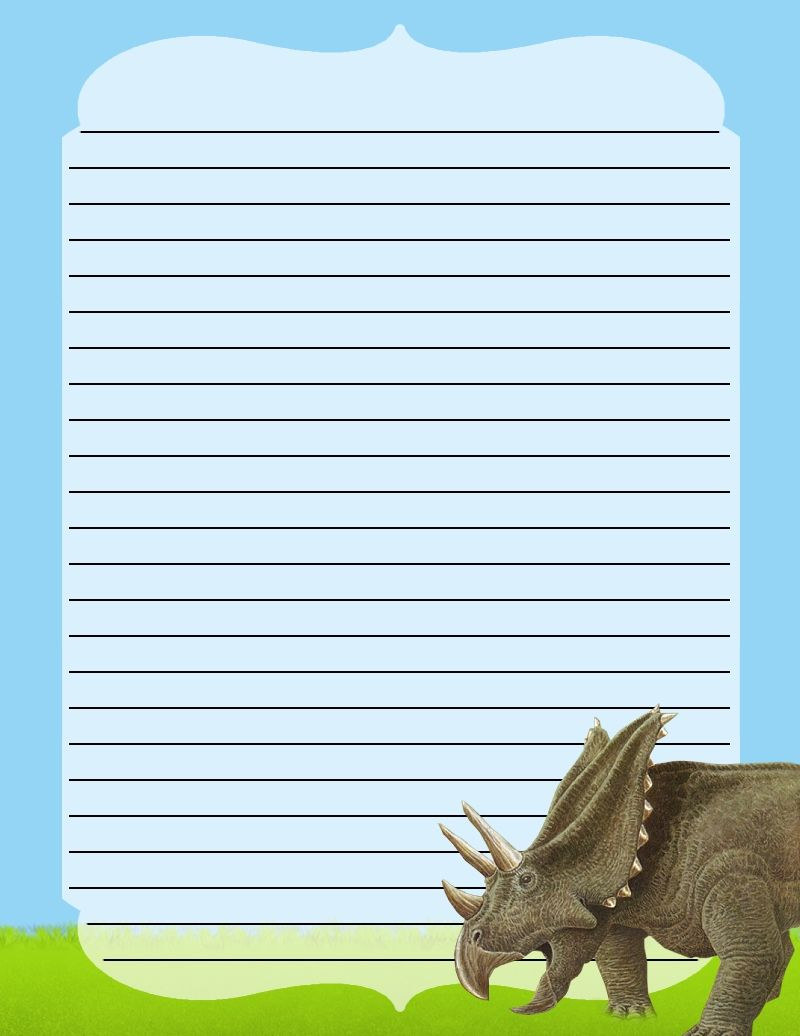 Printable Dinosaur Writing Paper | Writing Paper Printable, Free - Free Printable Dinosaur Stationery