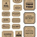 Printable Halloween Apothecary Labels | Halloween Apothecary   Free Printable Apothecary Labels