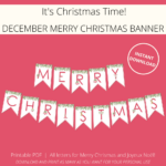 Printable Merry Christmas Banner Letters | The Printable Collection   Free Printable Christmas Banner Letters
