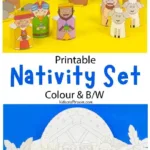 Printable Nativity Set   Kids Craft Room   Free Printable 3D Nativity Scene