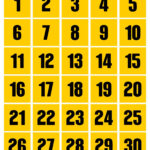 Printable Numbers 1 30 | Large Printable Numbers, Printable   Free Printable Numbers 1 25